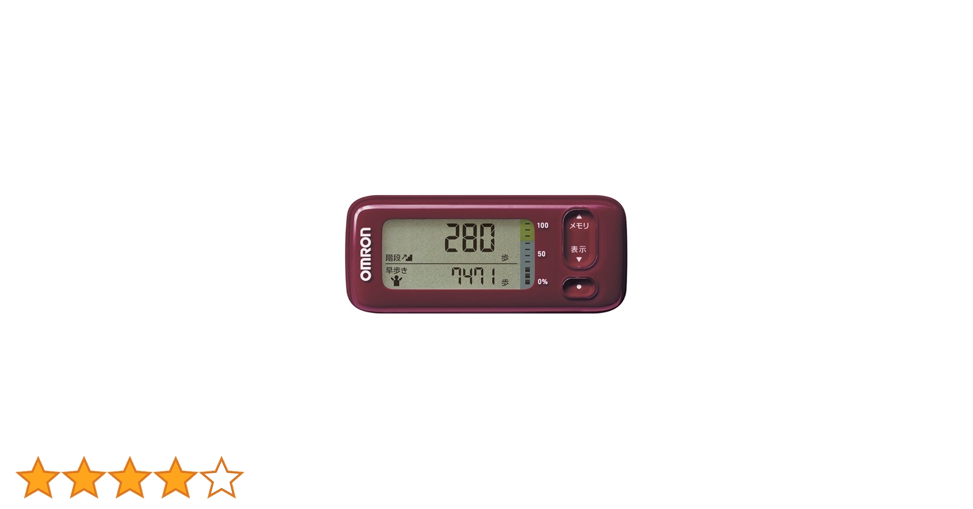 Amazon.co.jp: オムロン 活動量計 （レッド）OMRON カロリスキャン HJA